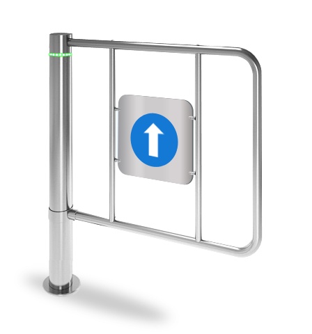 Калитка K-15 реверсивная с заполнением, щит из нержавеющей стали, ширина 735 мм