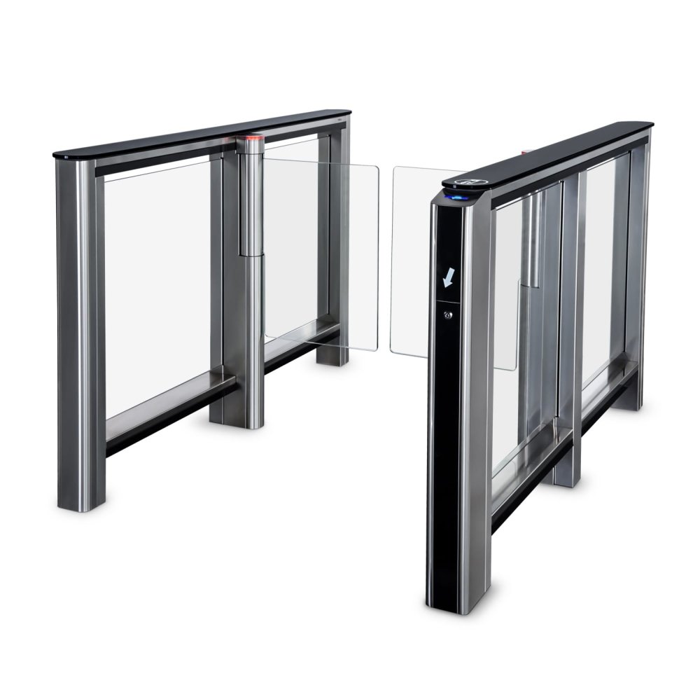 Скоростной проход ST-01 с распашными створками и встроенным картоприемником