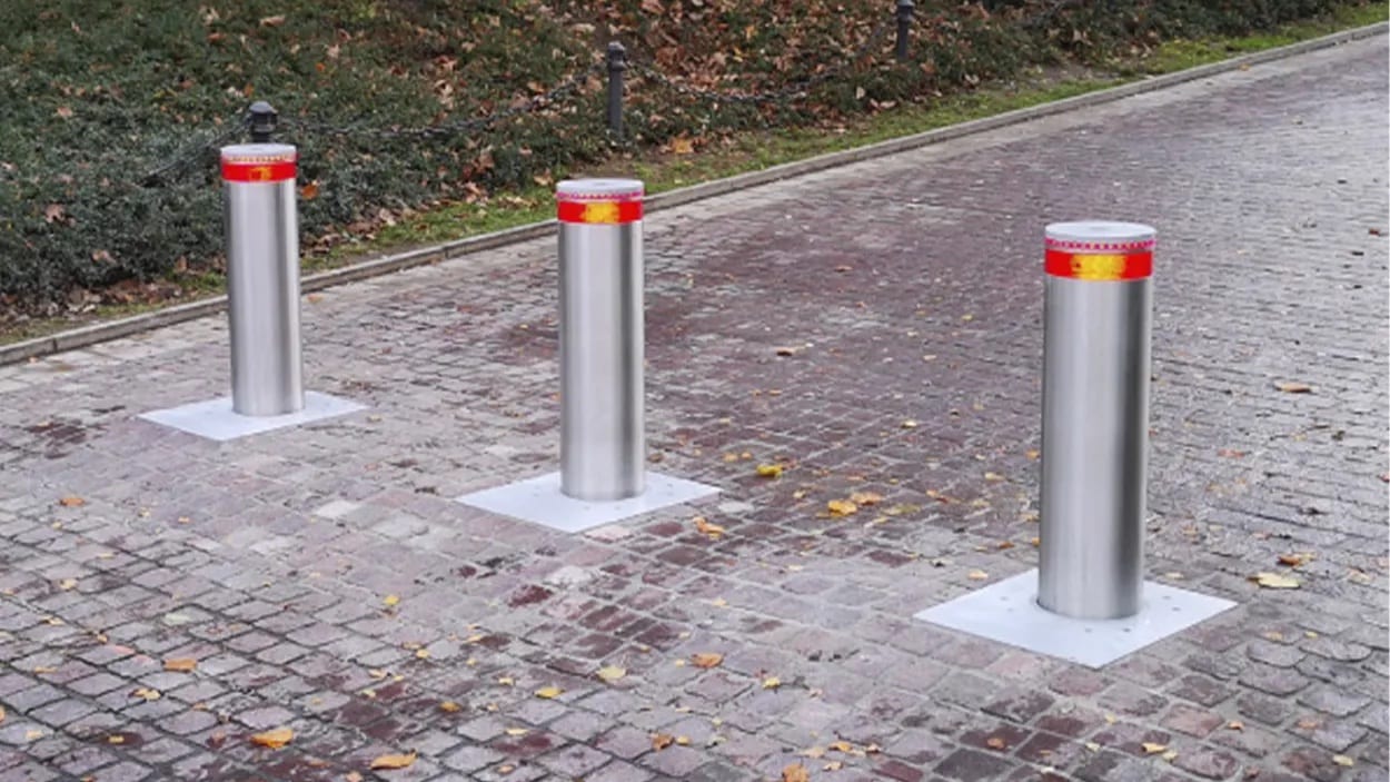 Блокиратор стационарный ТБД (серия регулирования движения), диаметр 220, высота 500 мм, RAL9006