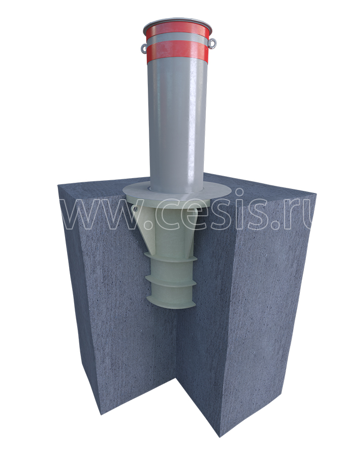 Столб противотаранный стационарный