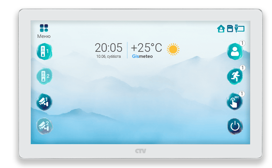 CTV-M5108 Image 10 Монитор видеодомофона с Wi-Fi