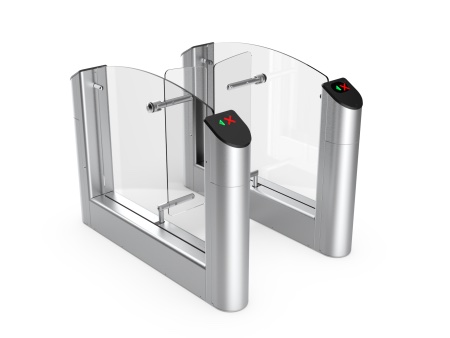 Турникета Практика T-04-SM с распашными створками крайний модуль с шириной зоны прохода 660