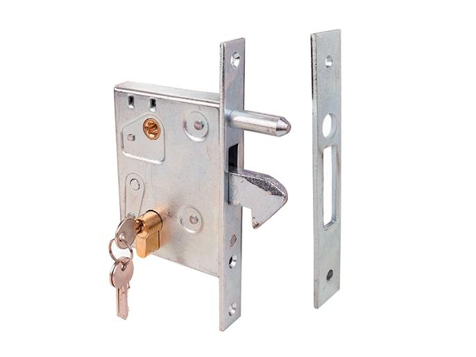 LOCK L - Замок-крюк с ключом для откатных ворот без автоматики с ответной частью