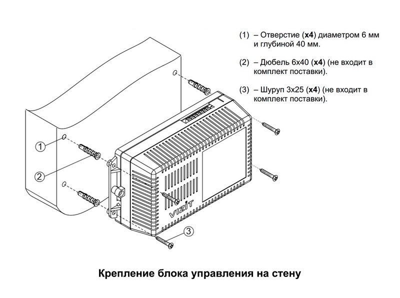 Блок управления домофона БУД-430S2