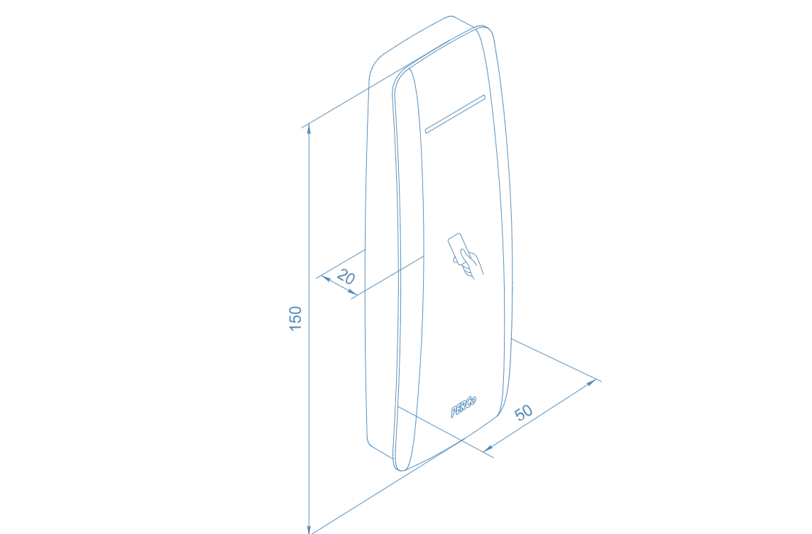 Контроллер замка CL15.7 со встроенным считывателем MIFARE