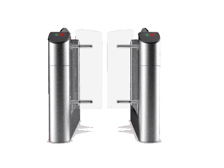 Турникета Практика T-04-SM с распашными створками крайний модуль с шириной зоны прохода 660