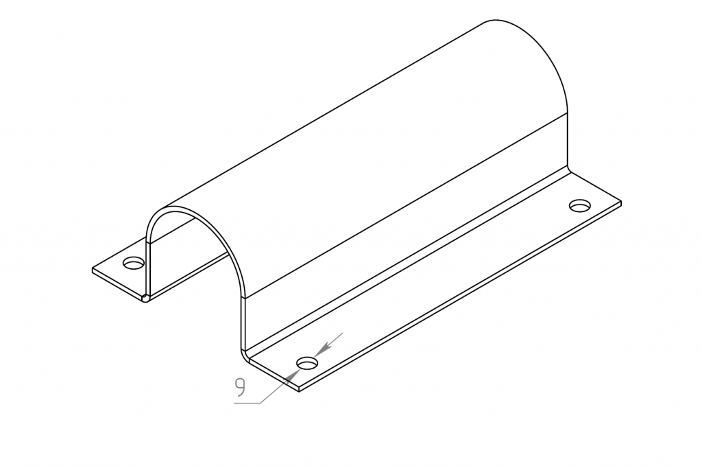 Крышка крепления стрелы (круглое сечение) KS