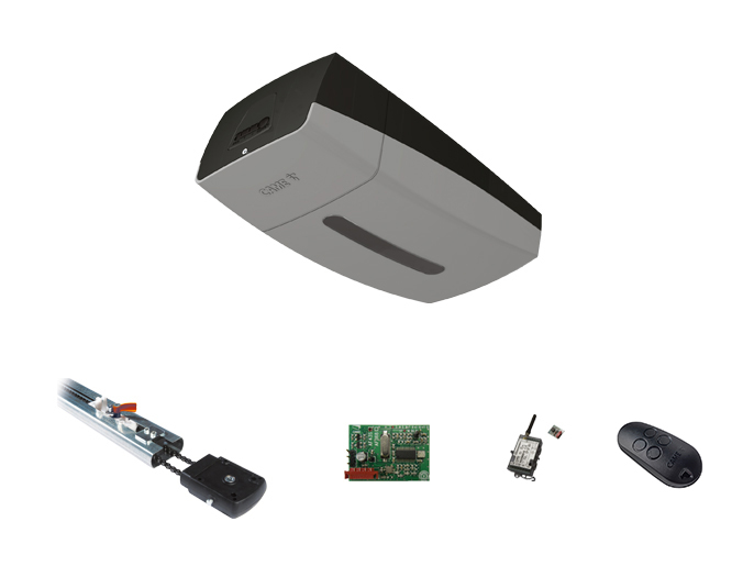 VER13DMS 3.25 GSM Connect - Комплект автоматики для секционных ворот высотой до 3,25 м на основе привода VER13DMS с управлением через приложение (встроенный блок управления, направляющий профиль)