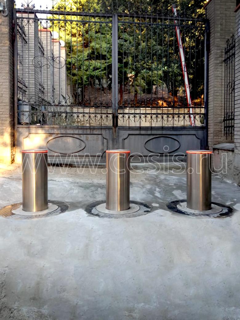 Столб противотаранный электромеханический 800 мм (боллард)