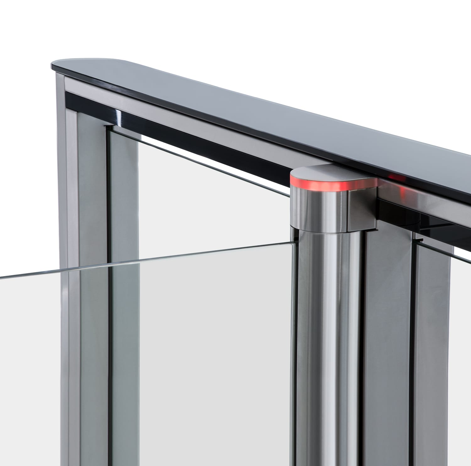 Скоростной проход ST-01 с распашными створками и встроенным сканером штрихкода