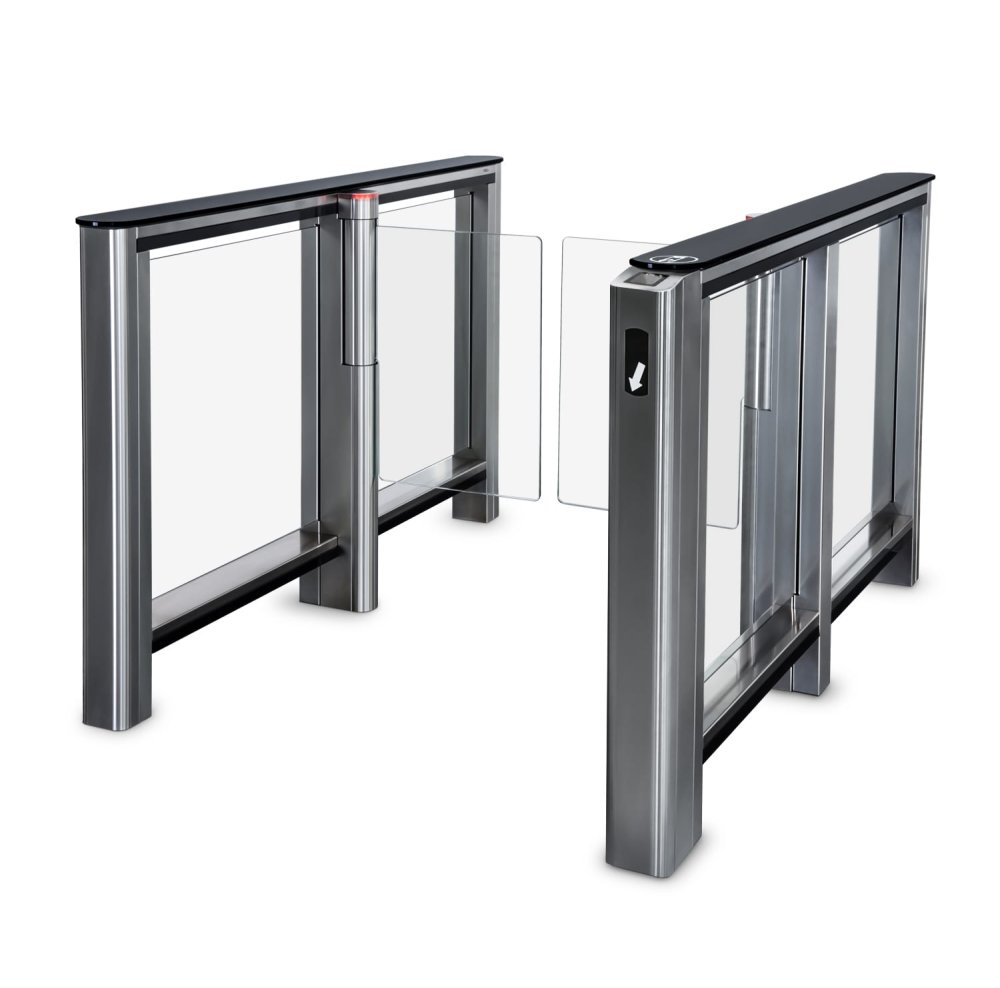 Скоростной проход ST-01 с распашными створками и встроенным сканером штрихкода