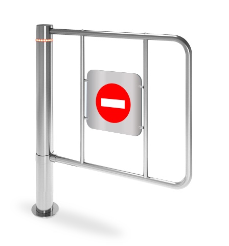 Калитка K-15 реверсивная с заполнением, щит из нержавеющей стали, ширина 735 мм