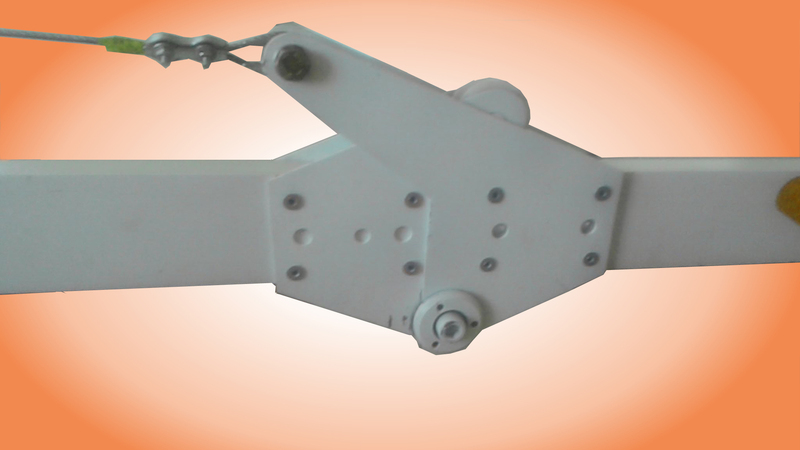 Механизм складывания прямоугольной стрелы MSS P(60) из профиля 60х21