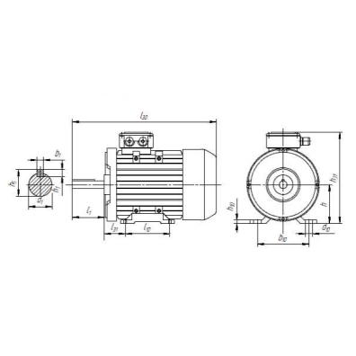 Электродвигатель АИР56-В4-В5