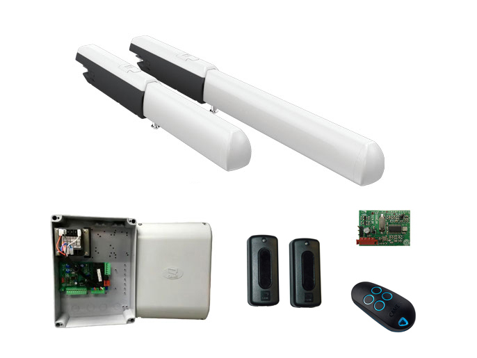 ATI5000A RC combo KIT - Комплект автоматики для двухстворчатых распашных ворот на основе привода А5000А (блок управления ZF1N, радиоуправление с динамическим кодом, фотоэлементы)