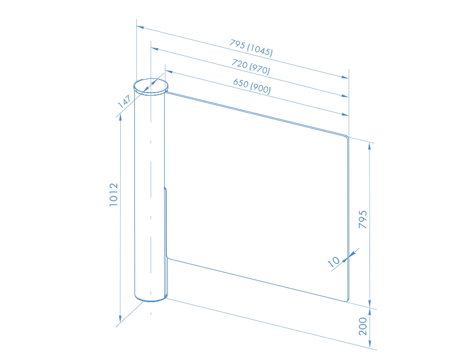 Автоматическая калитка WMD-06 со створкой AGG-650 для помещений