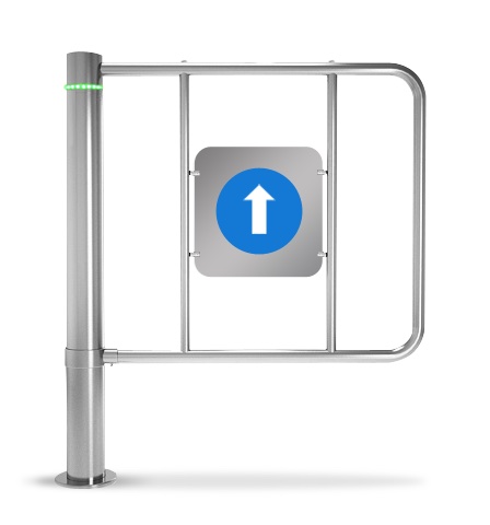 Калитка K-15 реверсивная с заполнением, щит из нержавеющей стали, ширина 735 мм