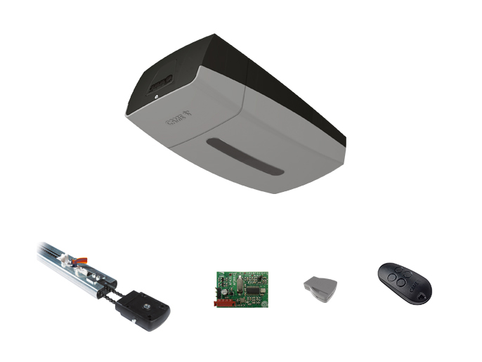 VER13DMS 2.25 Wi-Fi Connect - Комплект автоматики для секционных ворот высотой до 2,25 м на основе привода VER13DMS с управлением через приложение (встроенный блок управления, направляющий профиль)