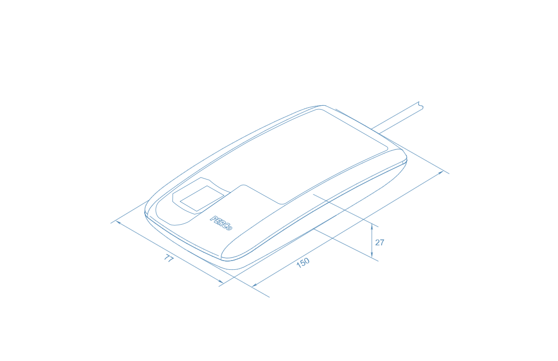 Биометрический контрольный считыватель IR18 (MIFARE-EMM-HID)