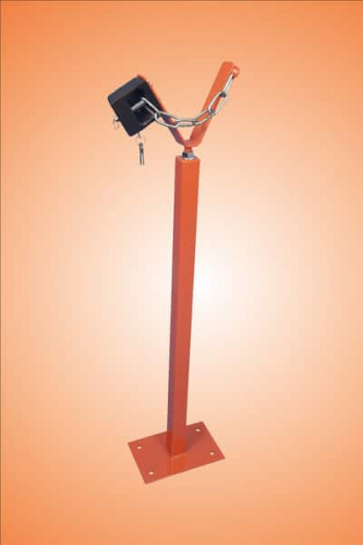 Замок на опорную стойку ЗМ1 для шлагбаума (механический)