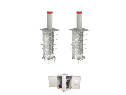 Блокиратор автоматический выдвижной усиленный, 2 болларда