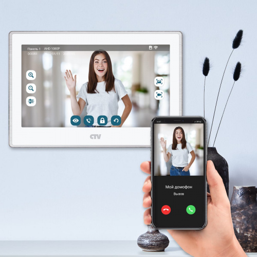 CTV-M5702 Монитор видеодомофона с Wi-Fi