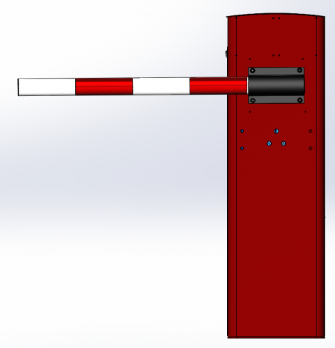 Шлагбаум автоматический скоростной Миг-6 с круглой стрелой 6 метров