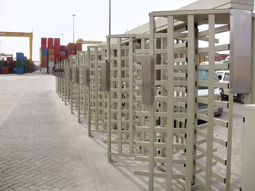 Полноростовый четырехлопастной моторизованный роторный турникет RTD-14.1