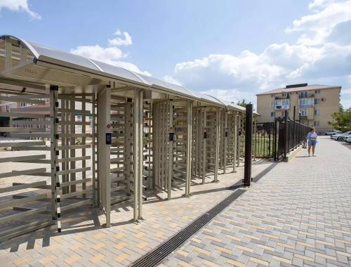 Полноростовый четырехлопастной моторизованный роторный турникет RTD-14.1