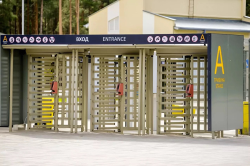 Полноростовый четырехлопастной моторизованный роторный турникет RTD-14.1