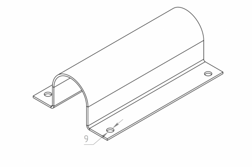 Крышка крепления стрелы (круглое сечение) KS