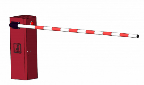 Шлагбаум автоматический скоростной Миг-4 с круглой стрелой 4 метра