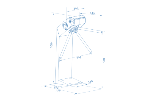 Электронная проходная KT08.3A