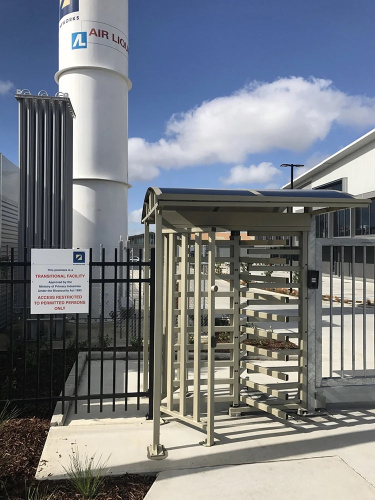 Полноростовый четырехлопастной моторизованный роторный турникет RTD-14.1