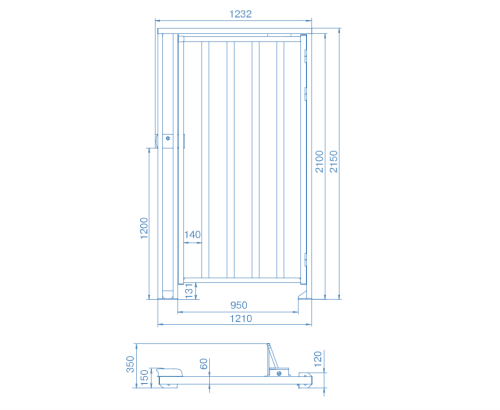 Калитка полноростовая WHD-15