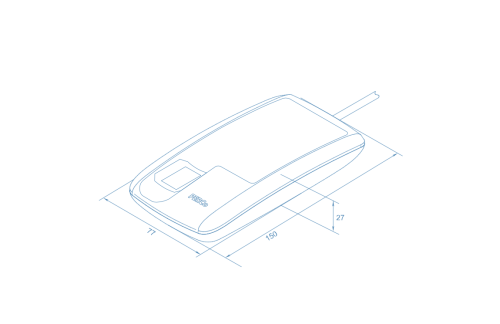 Биометрический контрольный считыватель IR18 (MIFARE-EMM-HID)