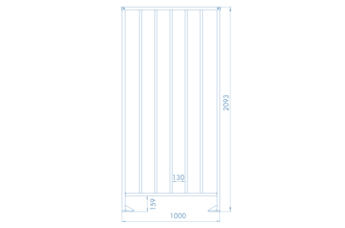 Полноростовое ограждение MB-16