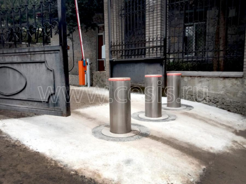Столб противотаранный электромеханический 800 мм (боллард)